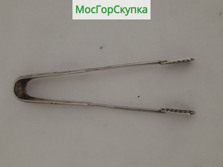 Щипцы для сахара из серебра — серебро 84 пробы — 13 см