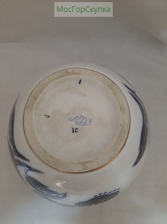 Ваза фарфоровая "Цветы" ЛФЗ