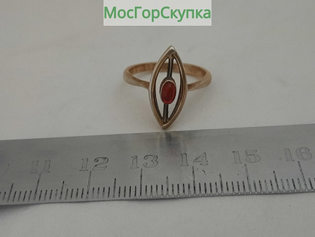 Кольцо, ювелирная вставка Серебро 875 проба