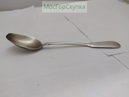 Ложка десертная. Серебро 84 проба. Хлебников.