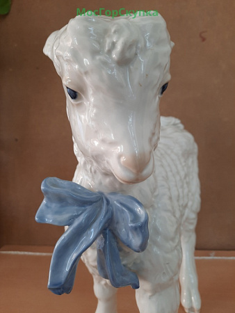 Статуэтка Козлёнок с бантиком - Дулёво