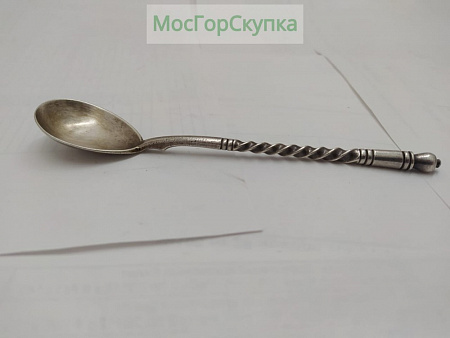 Серебряная ложка для варенья 84 пробы