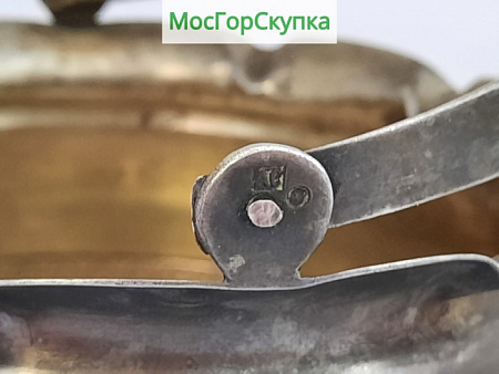 Конфетница Серебро 84 проба — Вес 195 гр. Высота 13 см, диаметр 11 см