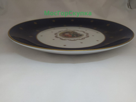 Блюдо фарфоровое — Кобальт — ГДР