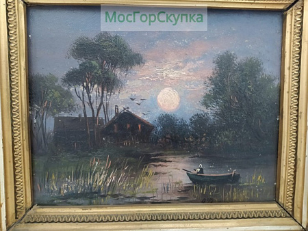 Картина маслом "На закате"