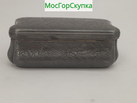 Шкатулка из серебра — серебро 84 пробы — 1851 год