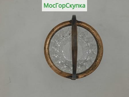 Вазочка - конфетница - Хрусталь, серебро, 875 пробы