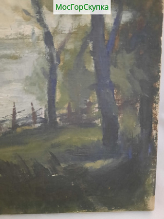 Картина Пейзаж - картон, масло. Авт. Ахвледиани — Размер 50х35 см