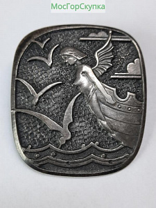 Купить Значок — Богиня Паллада — Серебро 875 проба