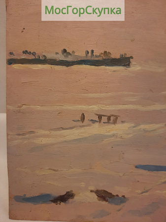 Картина Зимней порой — Авт. Морозов А.В. 1947 г