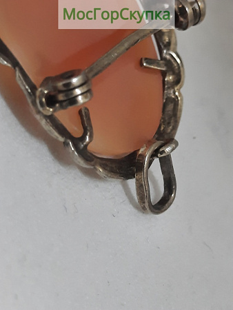 Камея Раковина Серебро 800 проба