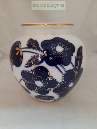 Ваза фарфоровая "Цветы" ЛФЗ