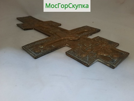 Крест - распятие. Литьё — 19 век Размер 36 х 18