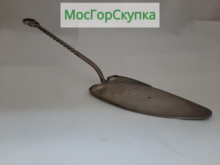 Лопатка для торта — Свадебная. Серебро 916 проба.