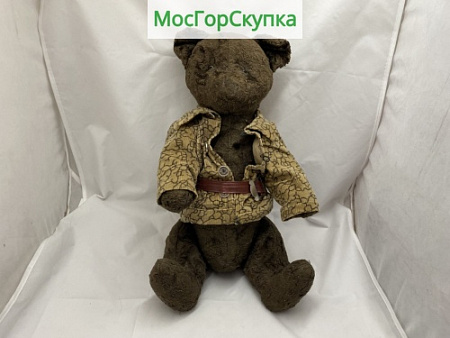 Игрушка детская — Мишка плюшевый старинный