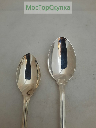Ложки - чайная и кофейная  — Серебро 830 проба