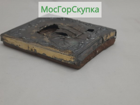 Икона Николай Чудотворец — оклад серебро 84 проба. 19 век