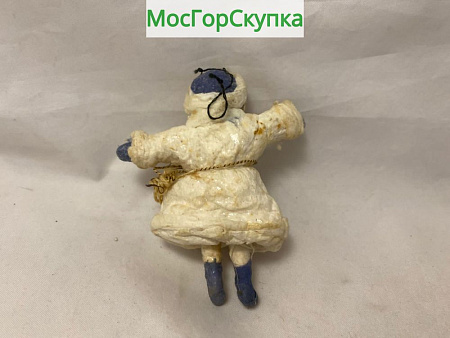 Ёлочная игрушка Снегурочка — вата, папье-маше