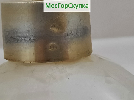 Флакон парфюмерная — Серебро 84 проба, Стекло