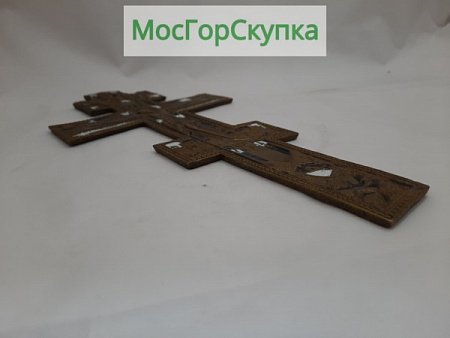 Крест — Распятие — Литье, два цвета эмали