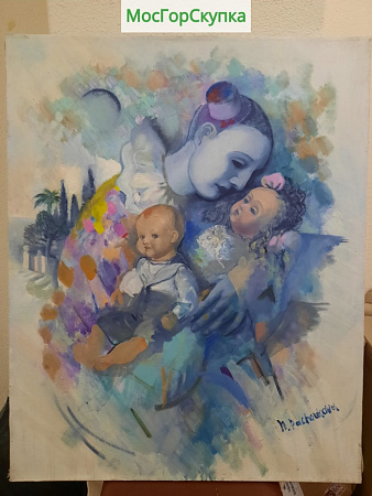 Картина Шут и кукла — холст, масло Автор Пашукова Н