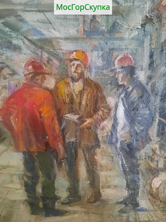 Картина Кировский металлургический завод — холст, масло — Авт. Иванова В.В