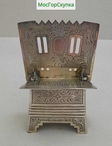 Купить Солонка Стульчик — Овчинников — серебро 84 пробы — 97 грамм