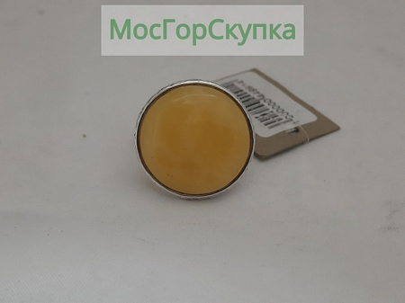 Кольца. Янтарь, серебро 925 проба