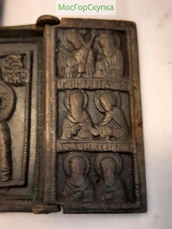 Складень трехстворчатый — Богородица — 19 век