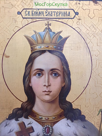 Икона Святая Великомученица Екатерина 19 век