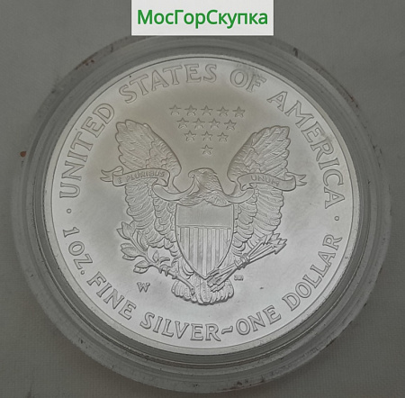 Монета из серебра — Один доллар — 2007 год