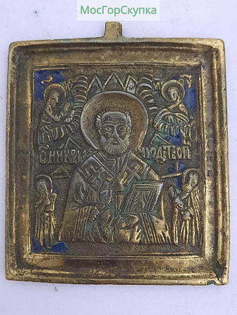 Плакетка Николай Чудотворец — 19 век