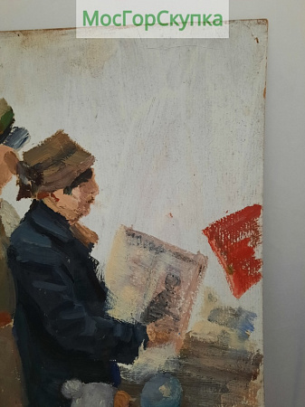 Картина На парад — Подпись Шиловский