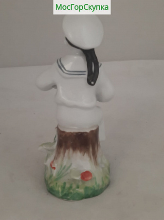 Статуэтка Морячок с гармошкой. Смелый, высота 13 см — ЛФЗ