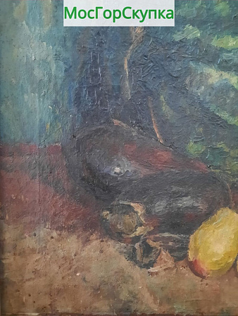 Картина Натюрморт с арбузом — холст, масло — Мишин Н.В.