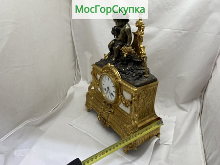 Часы каменные — Бронза 19 век