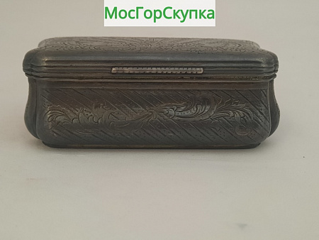 Шкатулка из серебра — серебро 84 пробы — 1851 год