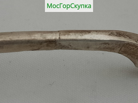 Серебряная ложка для варенья — чернь, 84 проба
