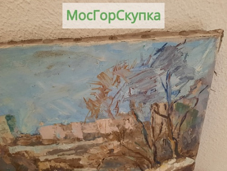 Картина — Пригород — холст, масло