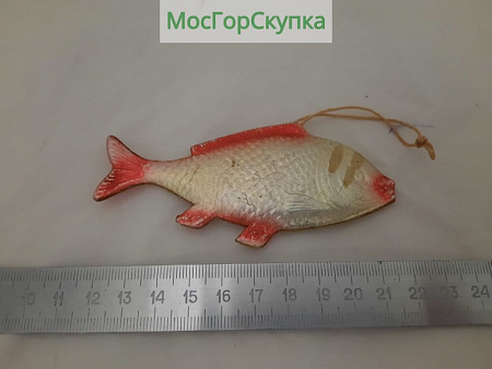 Ёлочная игрушка Рыбка картонаж СССР