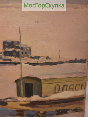Картина Зимней порой — Авт. Морозов А.В. 1947 г