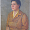 Картина Портрет женщины — холст, масло, подпись автора, 1950 г