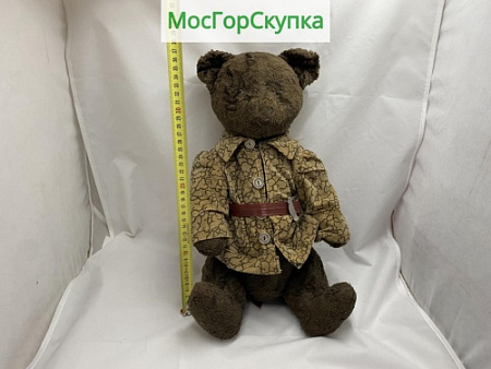 Игрушка детская — Мишка плюшевый старинный