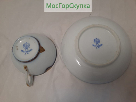Чайная пара Кузнецов Начало 20-го века