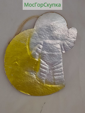 Ёлочная игрушка Космонавт картонаж