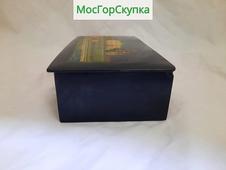 Шкатулка Кремль. Москва, Федоскино. Размер 17 х 9 х 4,5 см