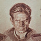 Рисунок Три товарища — подпись автора 1954 г