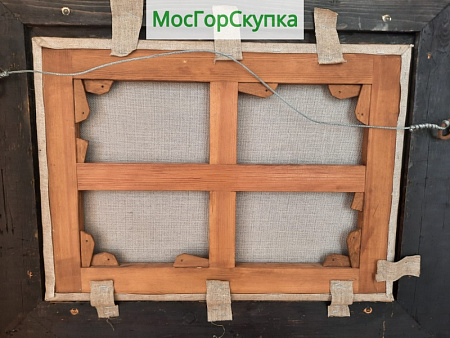 Картина "Морской пейзаж" — холст, масло — 1865 год