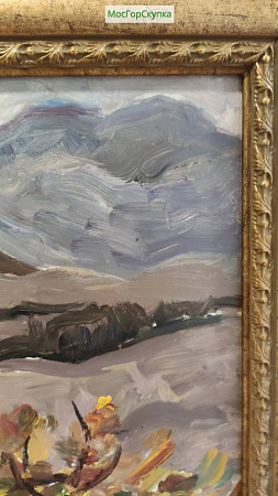 Картина "Дом у горы" Сретенский Г.А. 1961 г.
