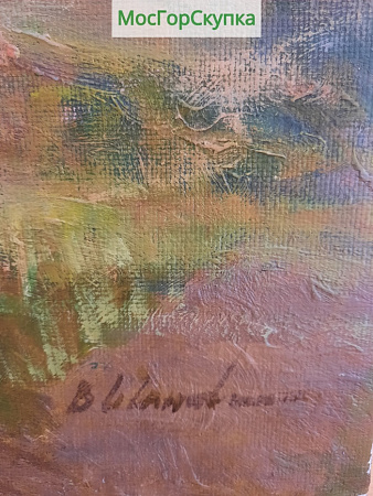 Картина Северная деревня — холст, масло — Авт. Иванова В.В